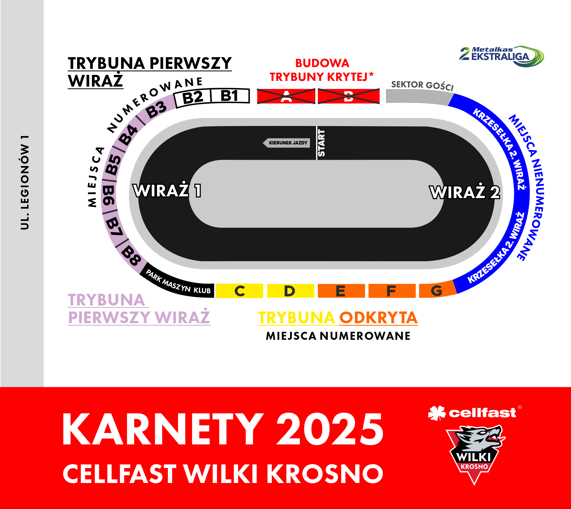 Plan sektorów obiektu